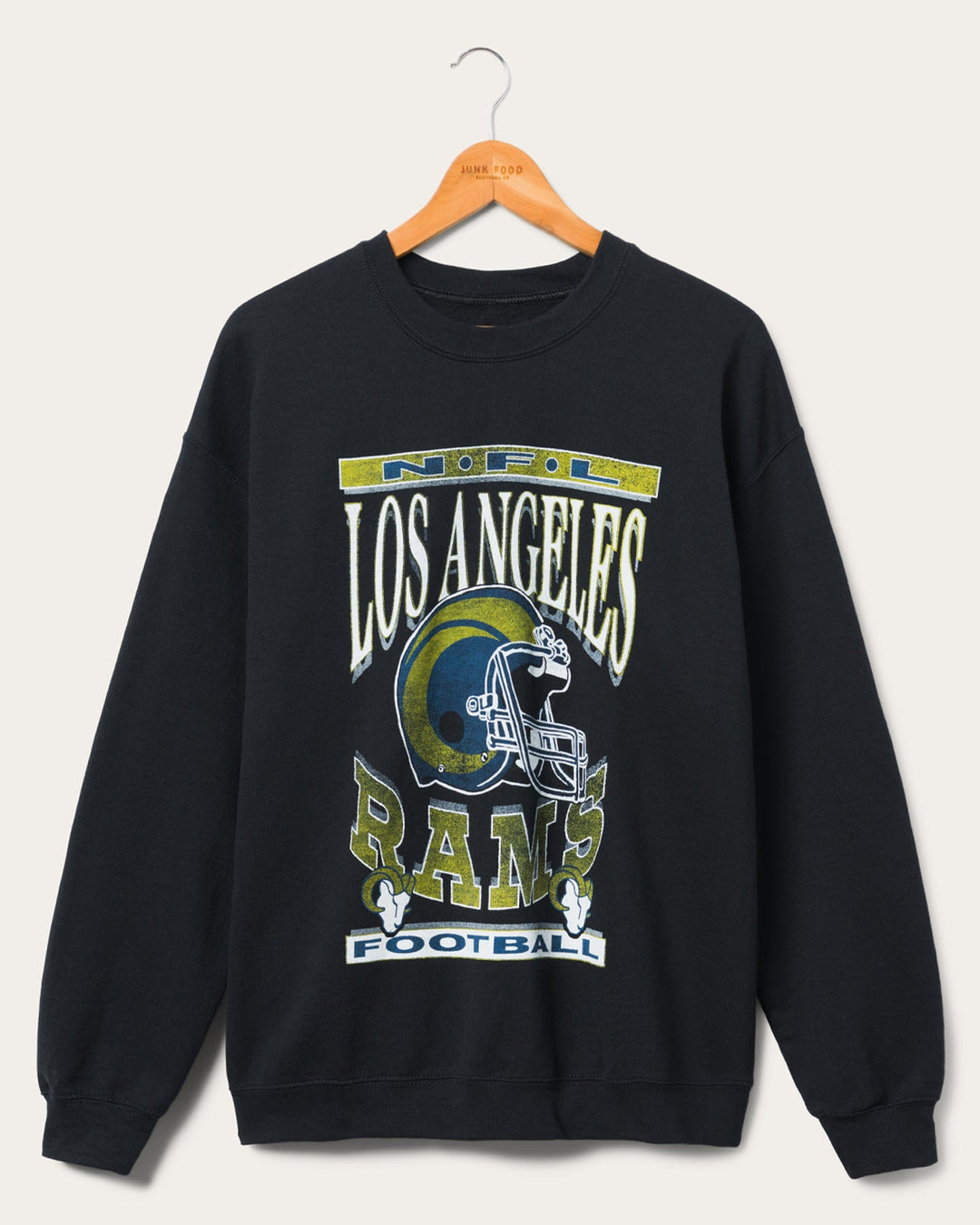 black football rams helmets Los Angeles Rams Helmet Flea Market Crew | Black | Size XXL