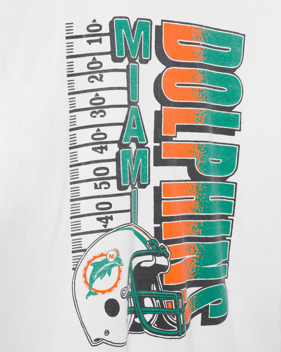 Miami Dolphins Yardage Flea Market Tee