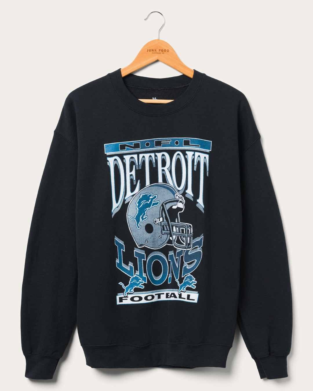 Detroit Lions Helmet Flea Market Crew – Junk Food Clothing