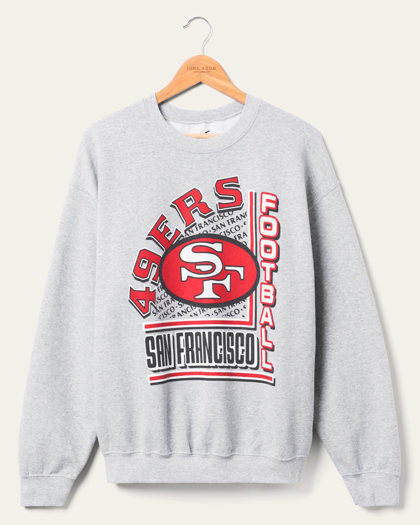 San Francisco 49ers Backfield Crew Fleece – Junk Food Clothing