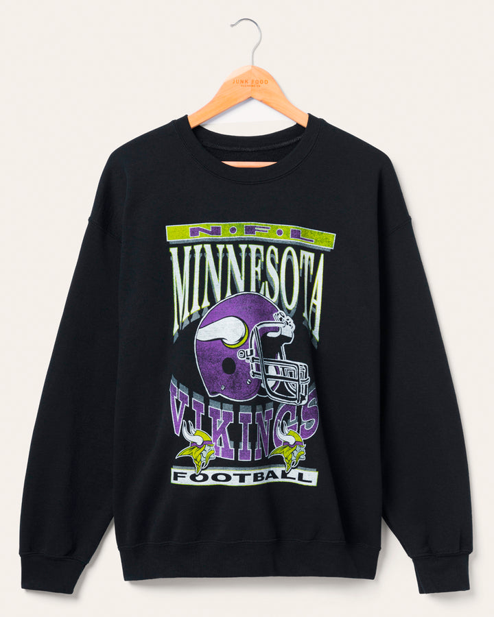 Minnesota Viking Helmet Flea Market Crew Fleece