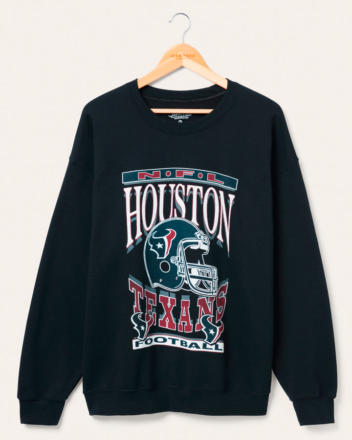 Houston Texans Helmet Flea Market Crew Fleece