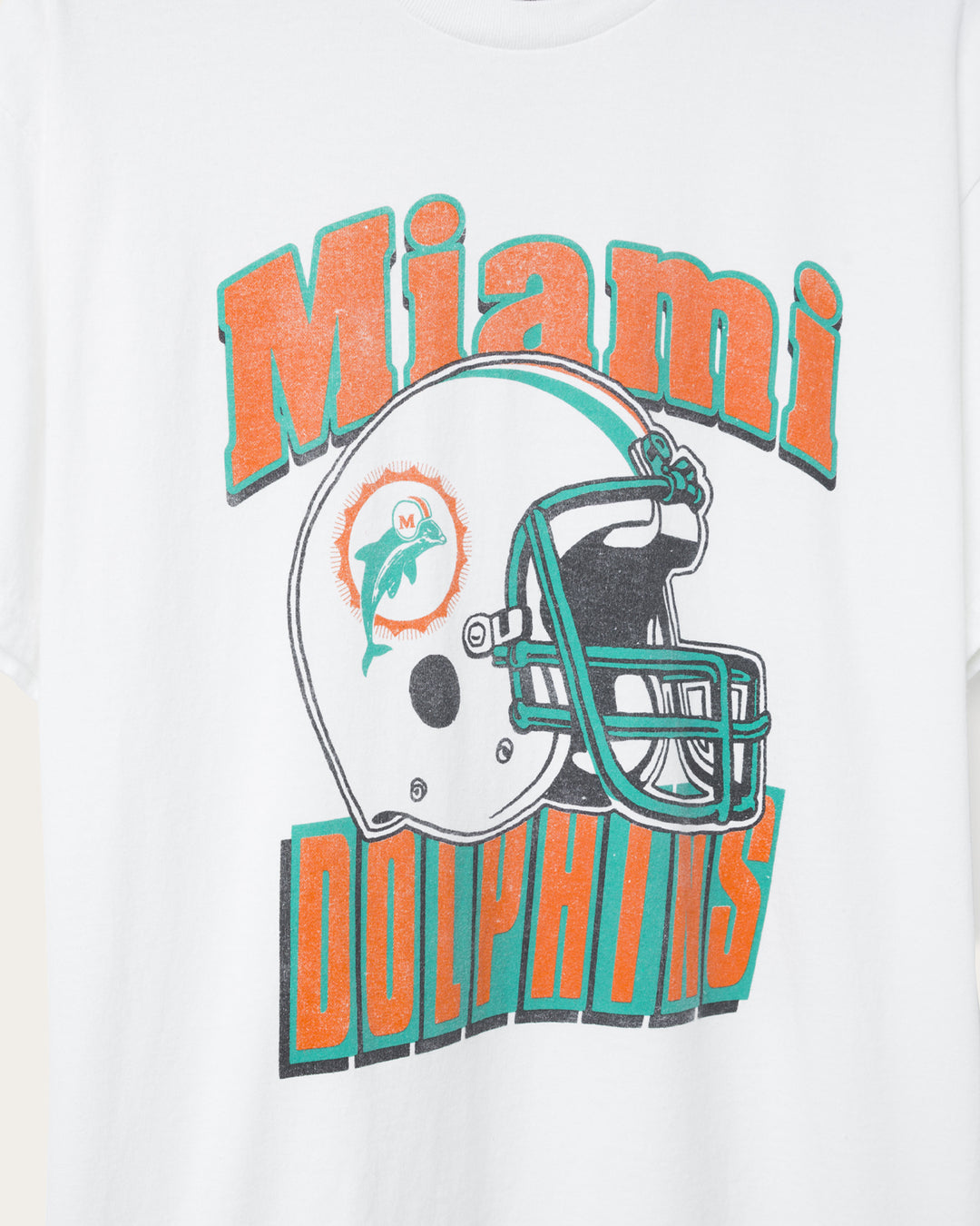 Miami Dolphins Throwback Helmet Flea Market Tee