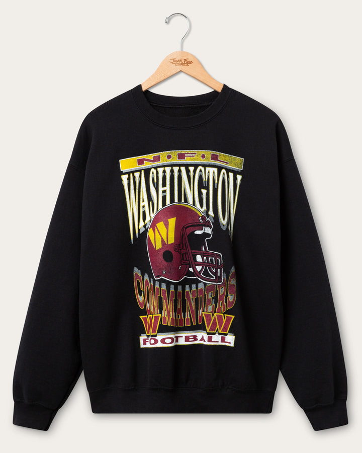 Washington Commanders Helmet Flea Market Crew Fleece