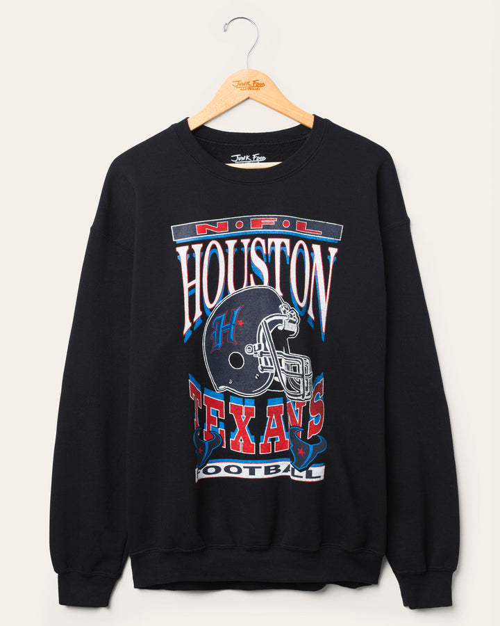 Houston Texans Helmet Flea Market Crew Fleece