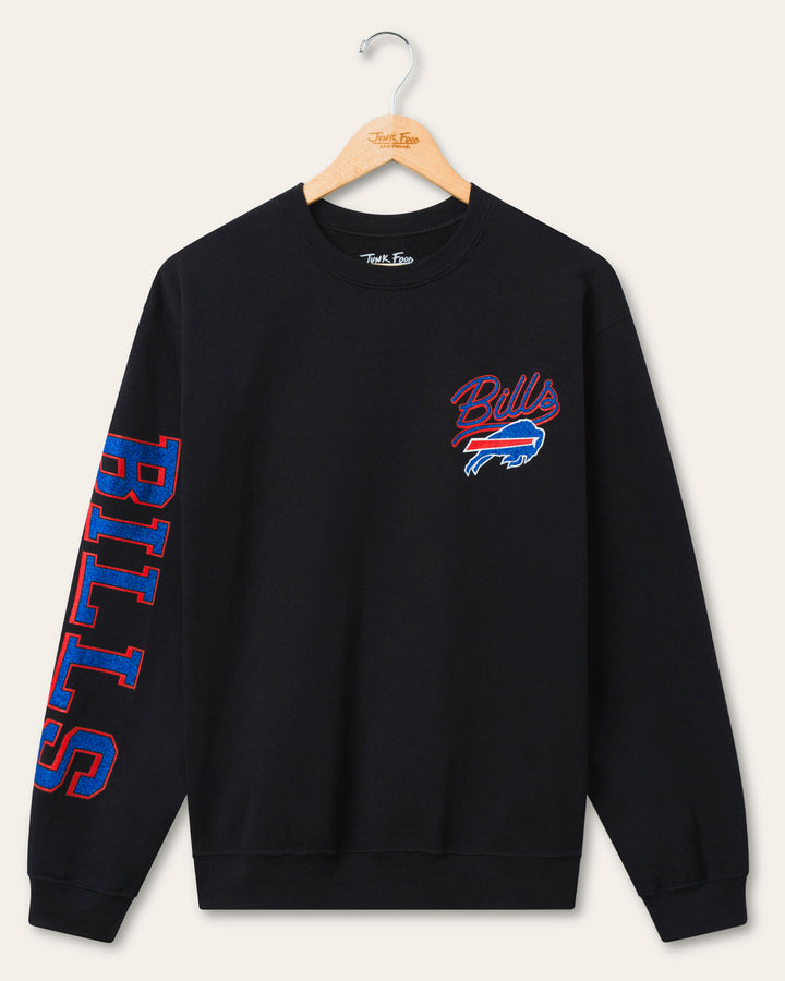 Buffalo Bills Glitter Flea Market Crew Fleece