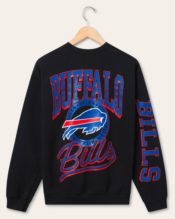 Buffalo Bills Glitter Flea Market Crew Fleece