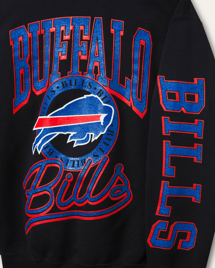 Buffalo Bills Glitter Flea Market Crew Fleece
