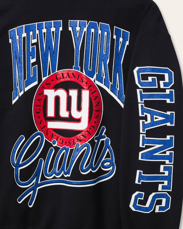 New York Giants Glitter Flea Market Crew Fleece
