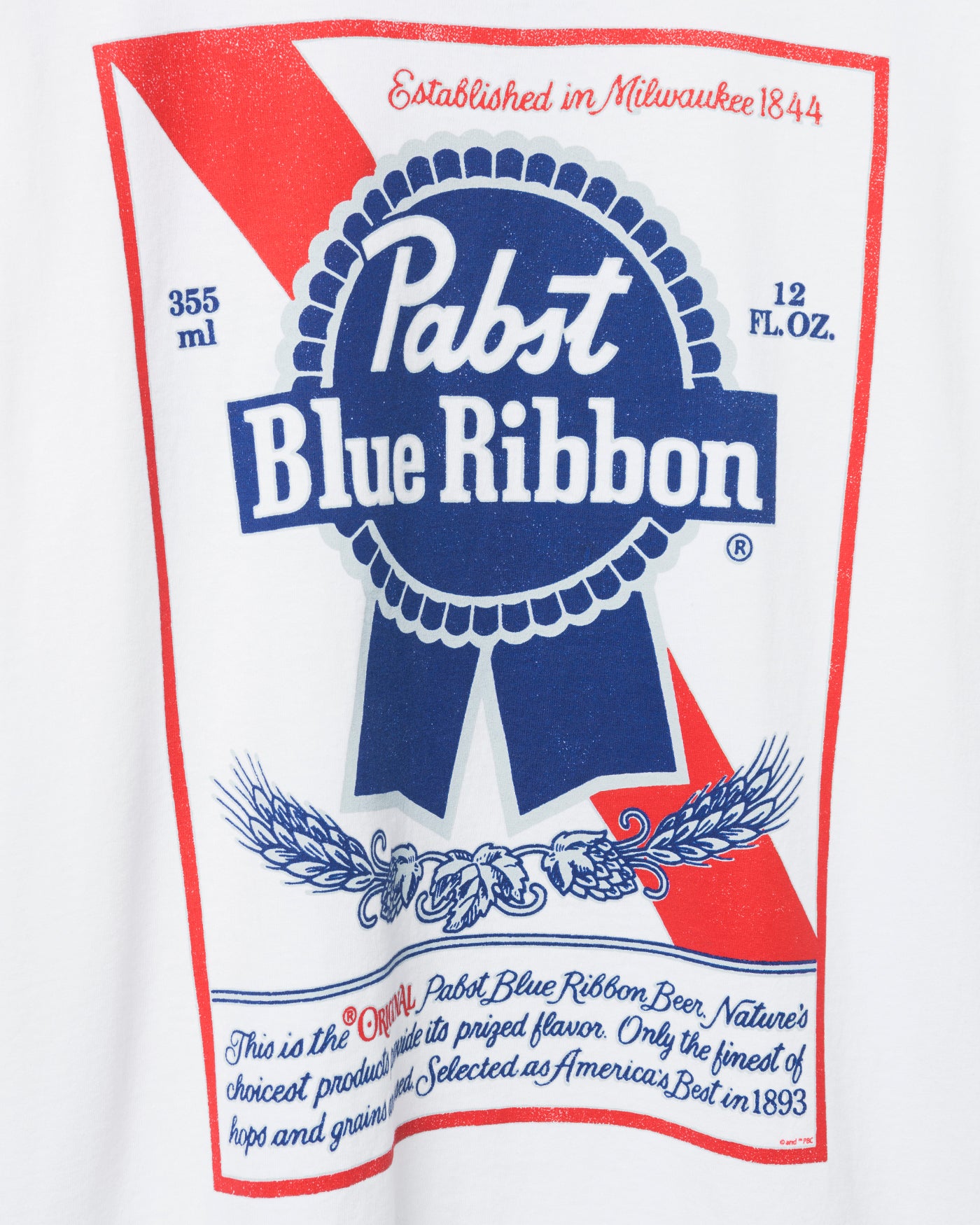 Pabst Blue Ribbon Label Flea Market Tee – Junk Food Clothing