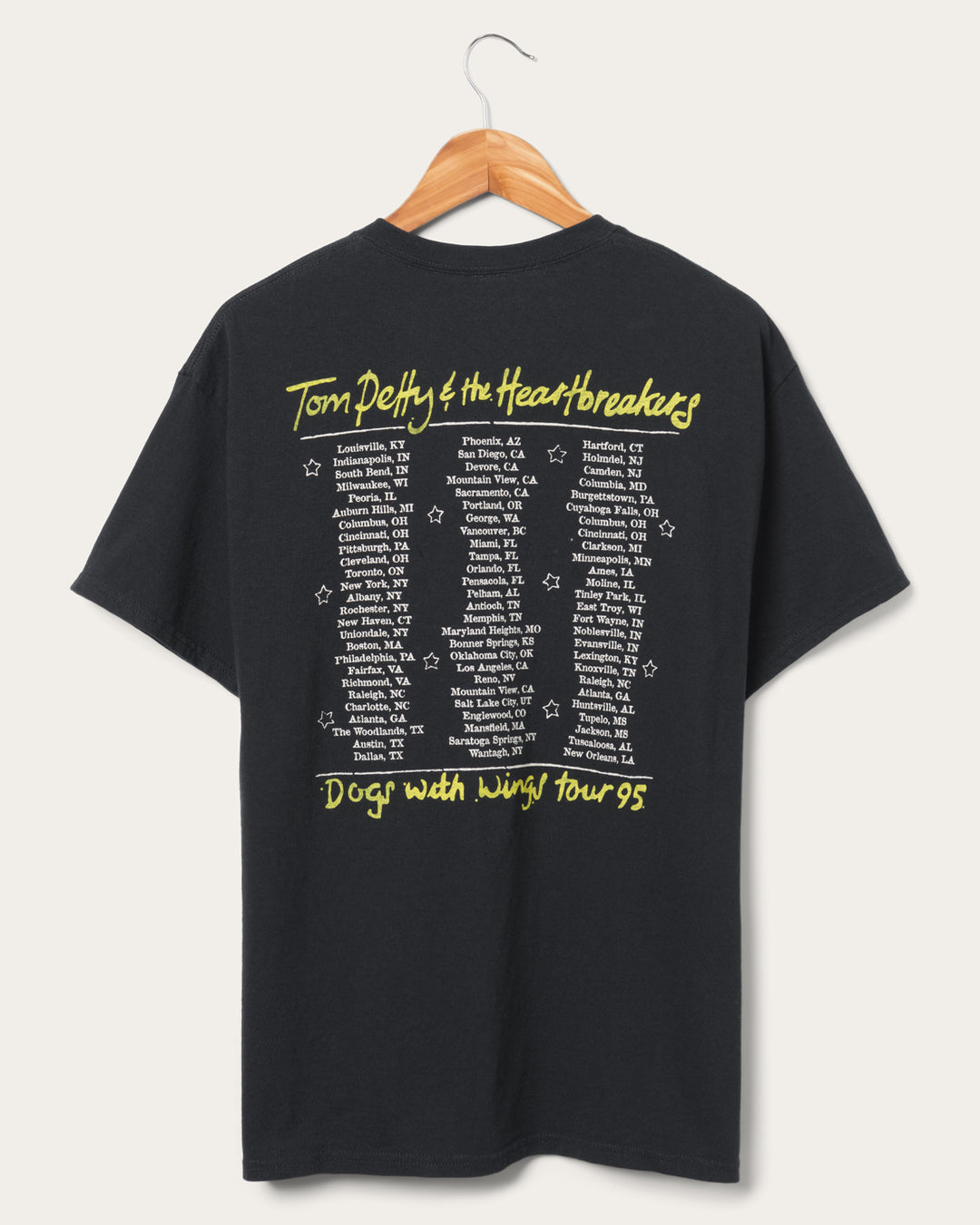 Tom Petty Dogs With Wings Tour '95 Flea Market Tee