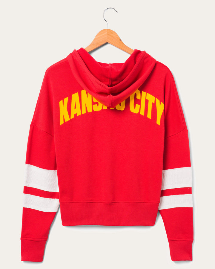 Women's NFL Chiefs Sideline Striped Fleece