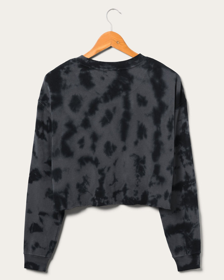 Women's Philadelphia Eagles Long Sleeve Loose Knit Crop