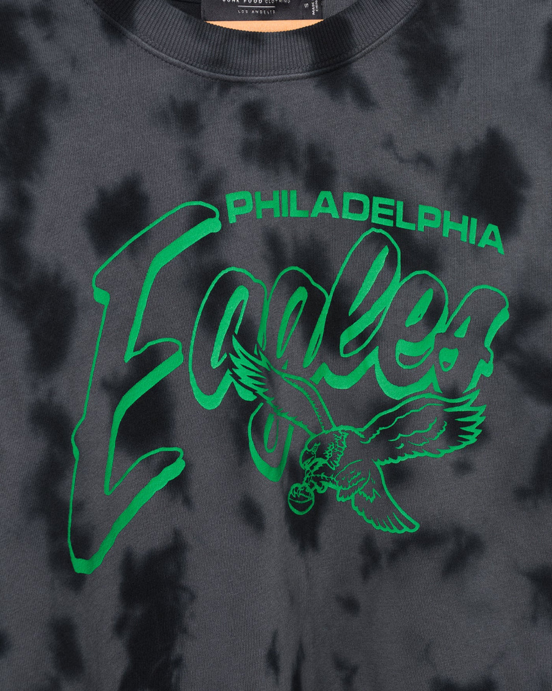 Women's Philadelphia Eagles Long Sleeve Loose Knit Crop