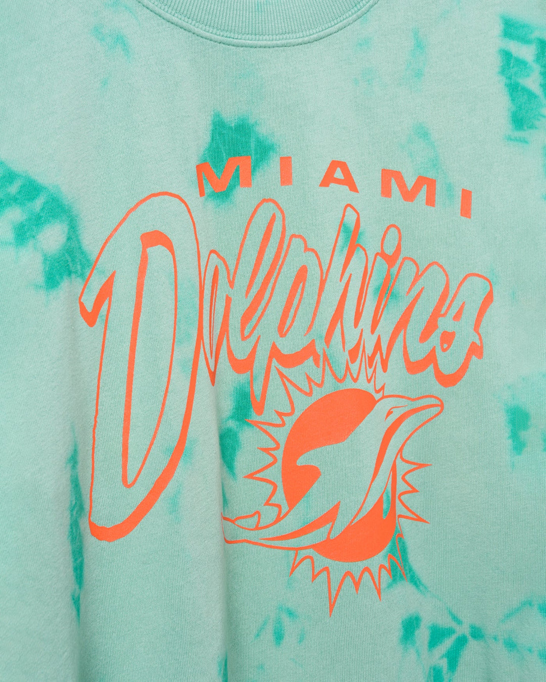 Women's Miami Dolphins Long Sleeve Loose Knit Crop
