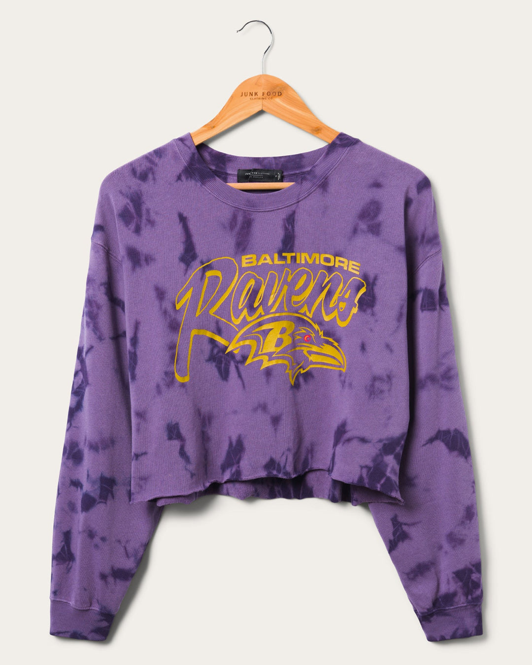 Women's Baltimore Ravens Long Sleeve Loose Knit Crop – Junk Food