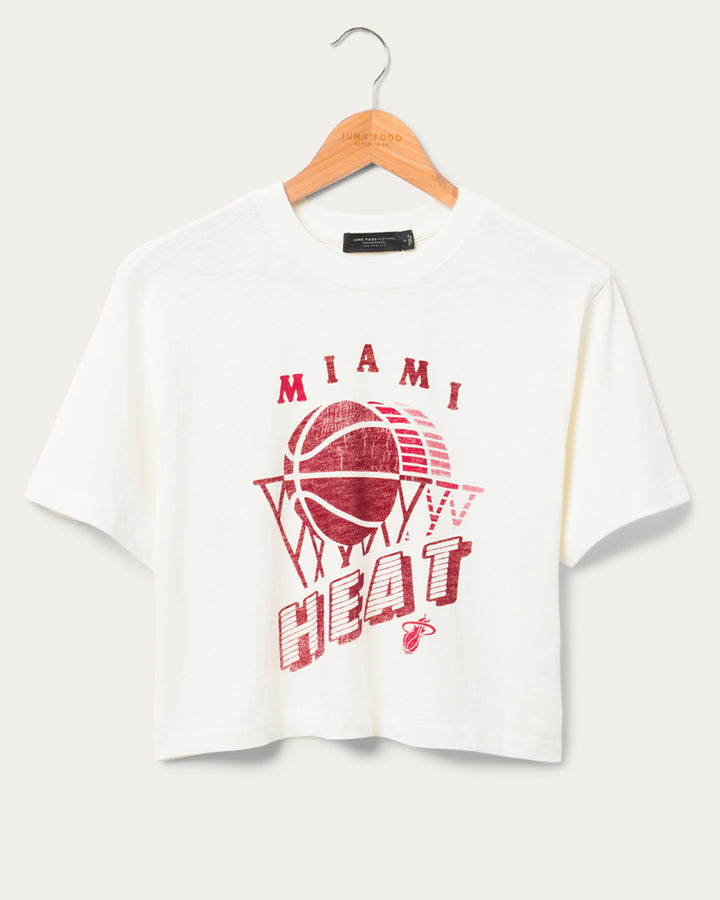 Women's Heat Short Sleeve Mock Neck Crop Tee