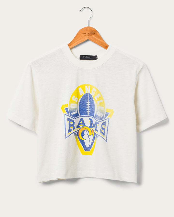 Women's Los Angeles Rams Mock Neck Crop Tee