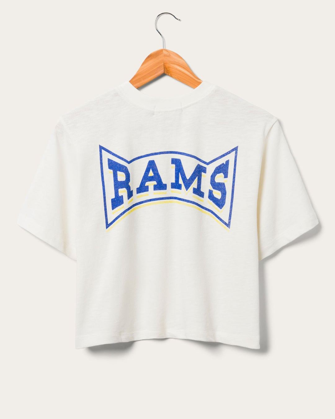 Women's Los Angeles Rams Mock Neck Crop Tee