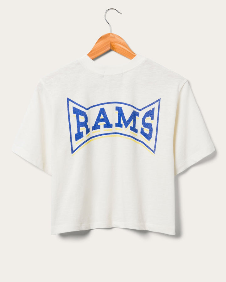 Women's Los Angeles Rams Mock Neck Crop Tee