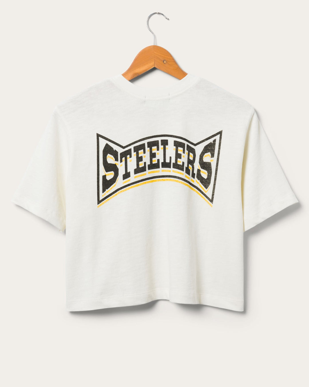 Women's Pittsburgh Steelers Mock Neck Crop Tee