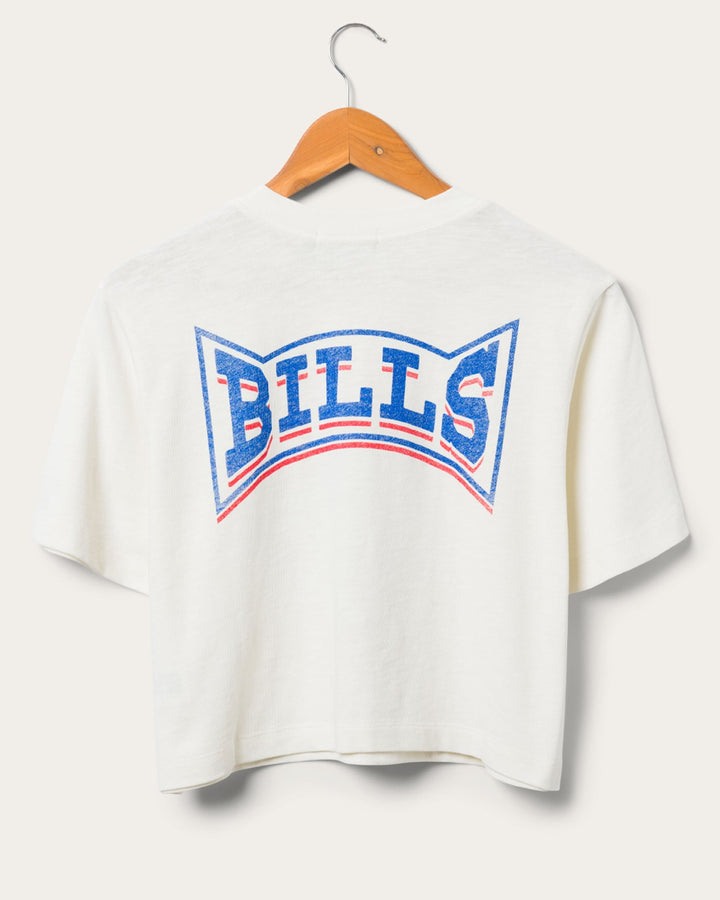 Women's Buffalo Bills Mock Neck Crop Tee