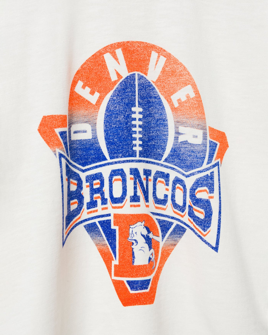 Women's Denver Broncos Mock Neck Crop Tee