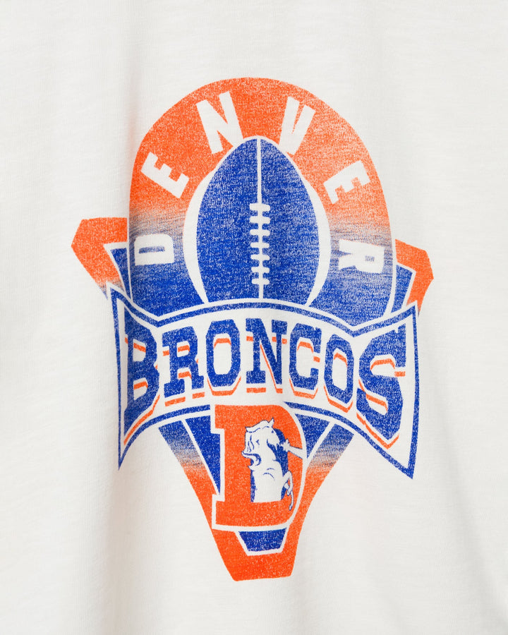 Women's Denver Broncos Mock Neck Crop Tee