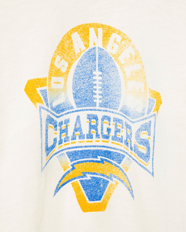 Women's Los Angeles Chargers Mock Neck Crop Tee