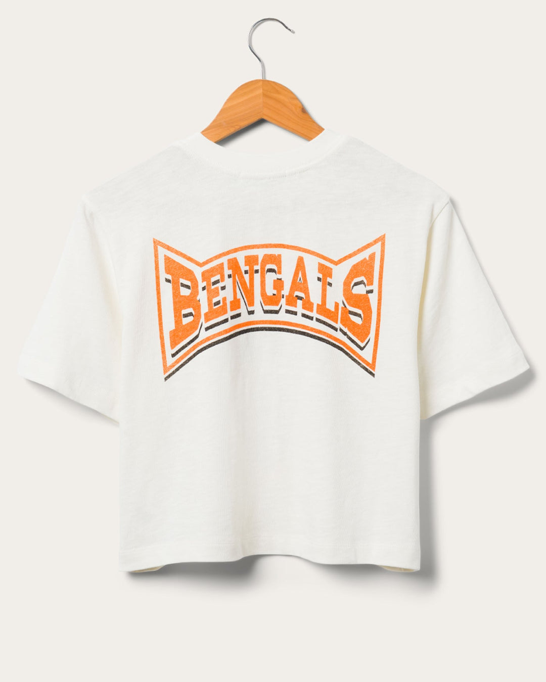 Women's Cincinnati Bengals Mock Neck Crop Tee