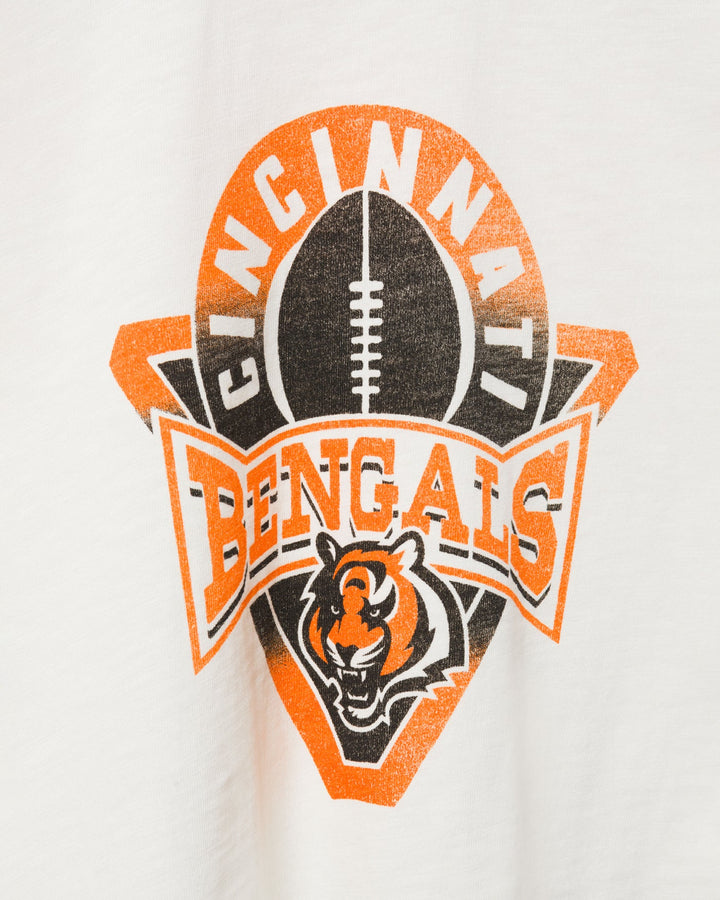 Women's Cincinnati Bengals Mock Neck Crop Tee