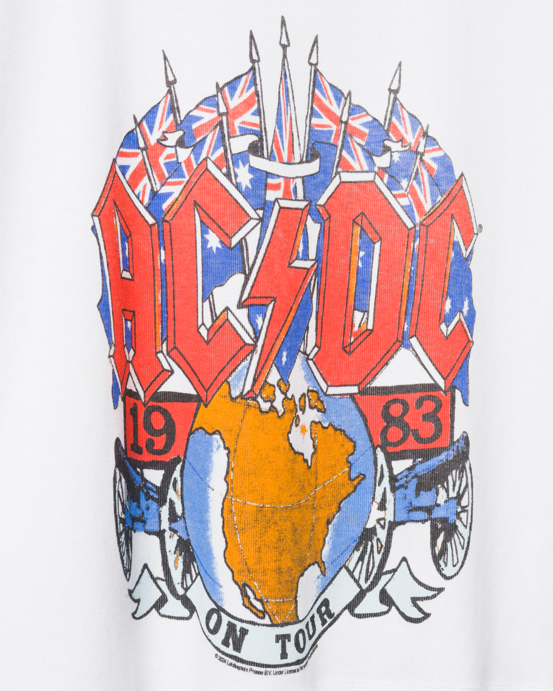 Women's AC/DC 1983 on Tour Baby Tee