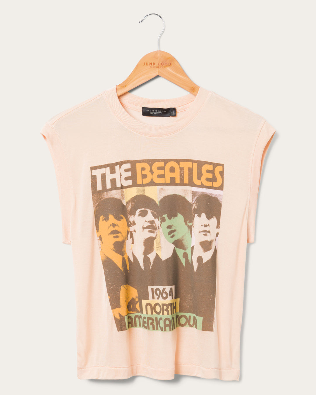 Women's The Beatles 1964 Tour Vintage Tissue Tank – Junk Food Clothing