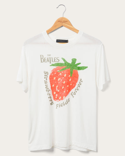 Women's The Beatles Strawberry Fields Forever Vintage Tissue Tee