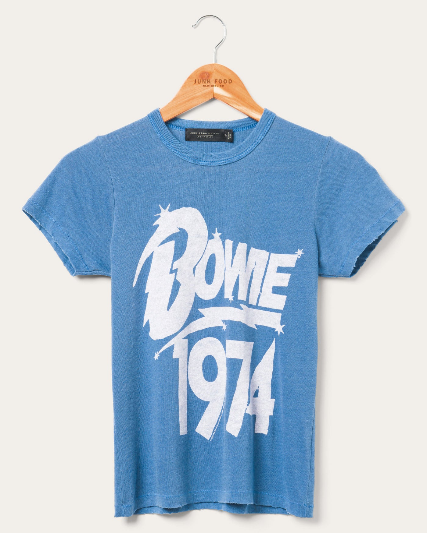 Women's David Bowie 1974 Original Tee Junk Food Clothing