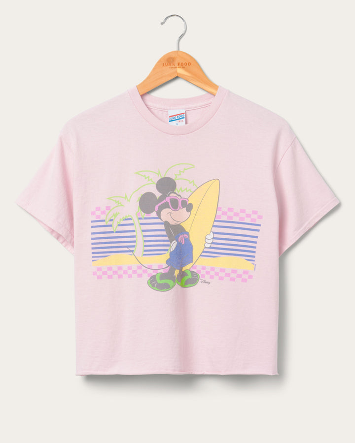 Women's Mickey Surf Flea Market Crop Tee
