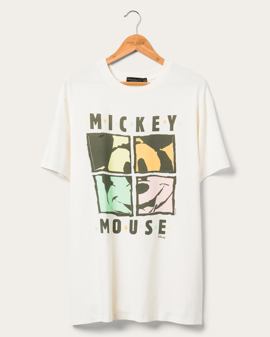 Women's Mickey Squares Tee Dress Junk Food Clothing Women's Mickey Squares Tee Dress Junk Food Clothing