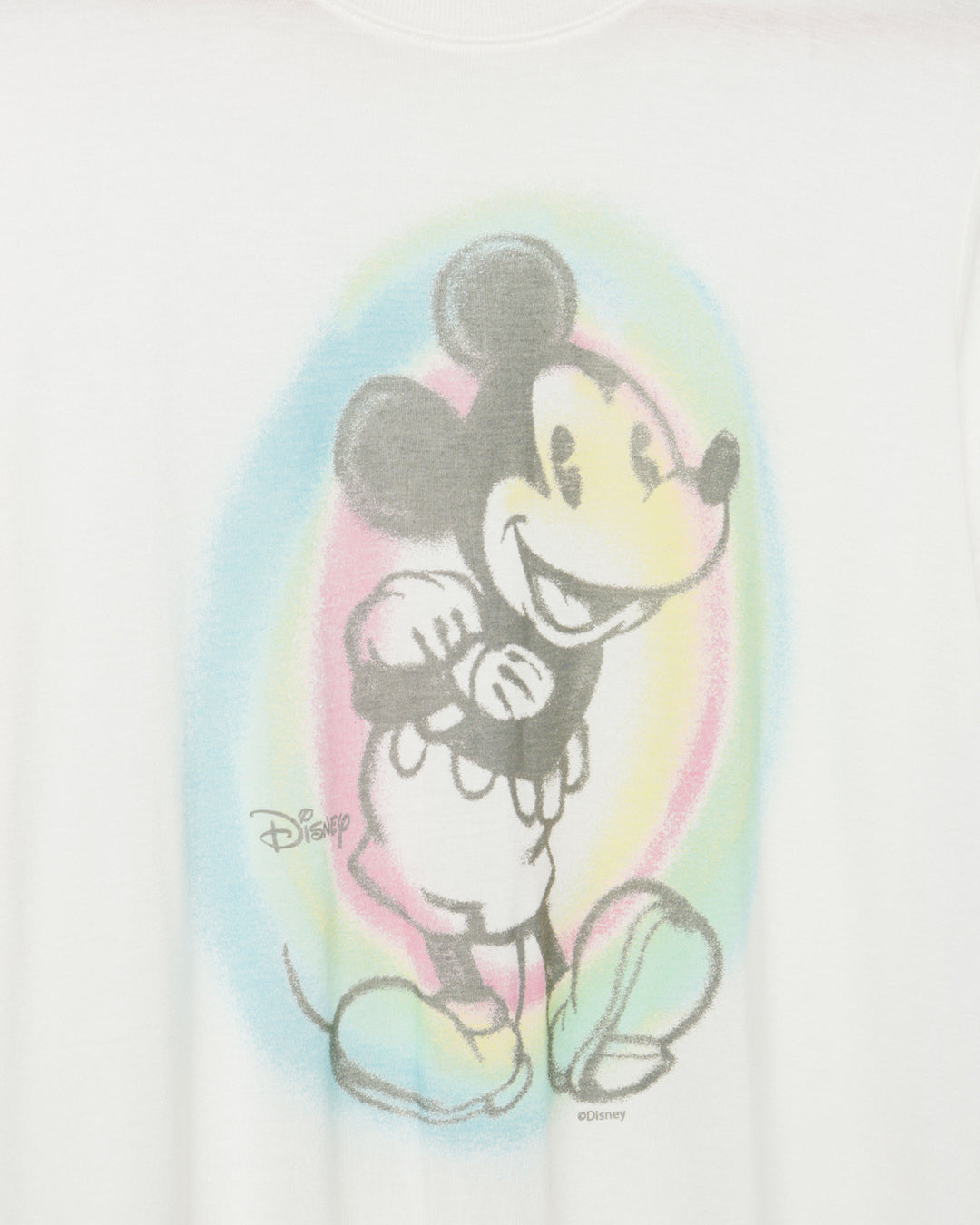 Women's Mickey Old School Spray Paint Vintage Tissue Tee