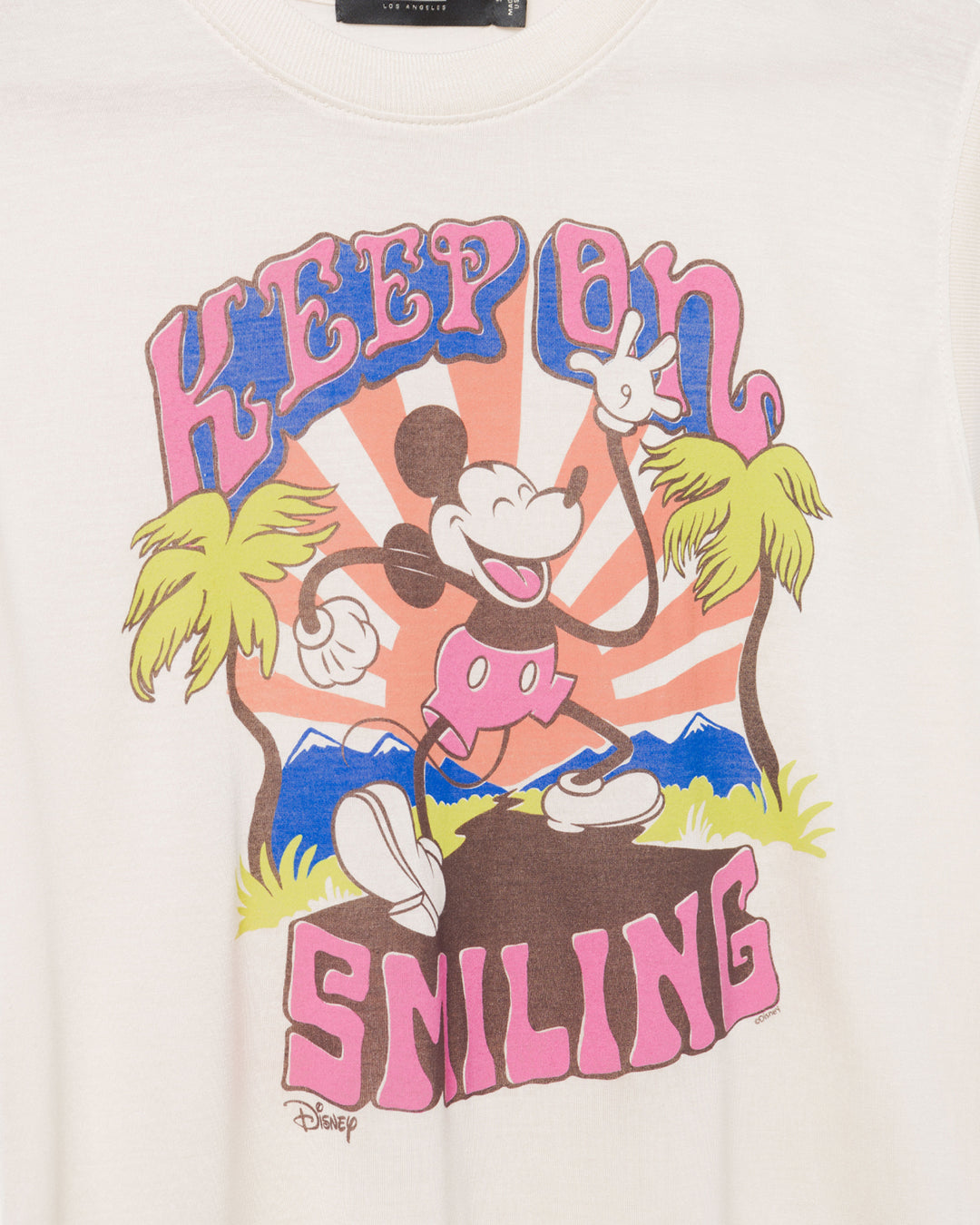 Women's Mickey Keep On Smiling Vintage Tissue Tank