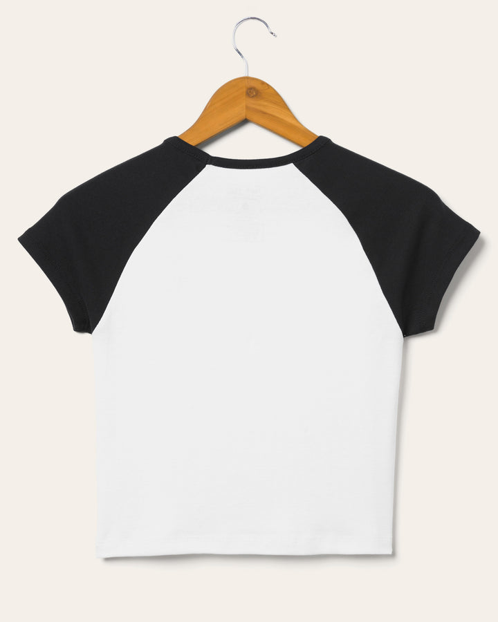 Women's Yeehaw Mickey Baby Raglan Tee