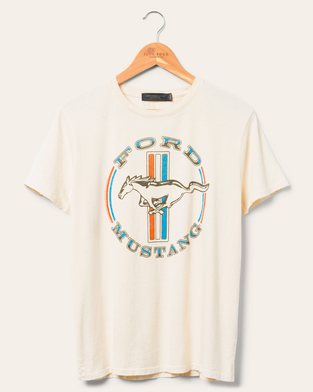 Women's Ford Mustang Stripe Vintage Tee