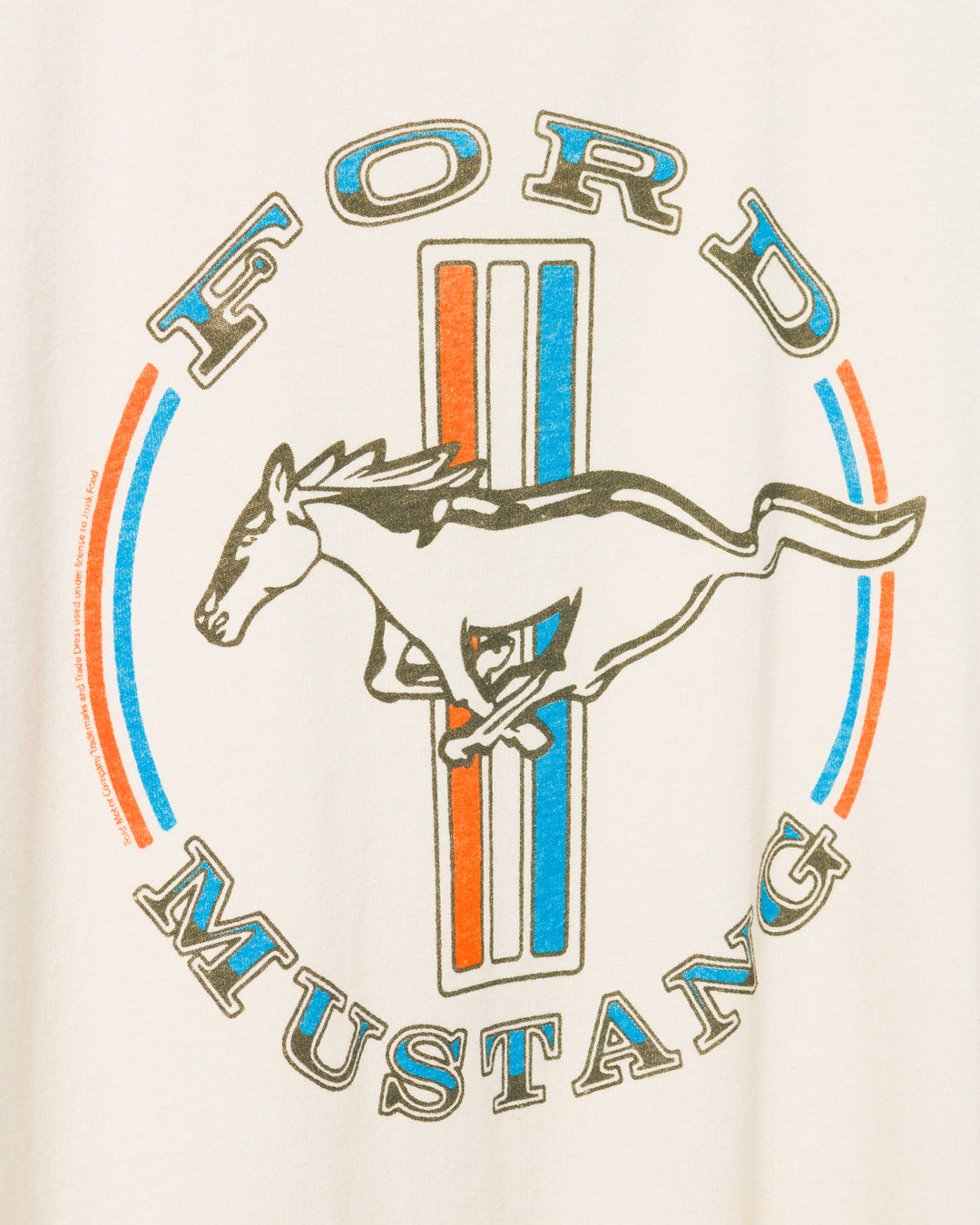Women's Ford Mustang Stripe Vintage Tee
