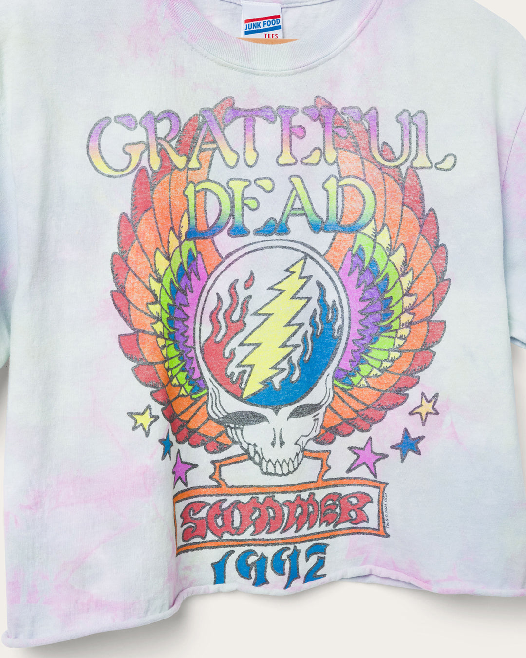 Women's Grateful Dead Winged Skull Flea Market Crop Tee