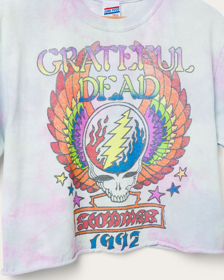 Women's Grateful Dead Winged Skull Flea Market Crop Tee