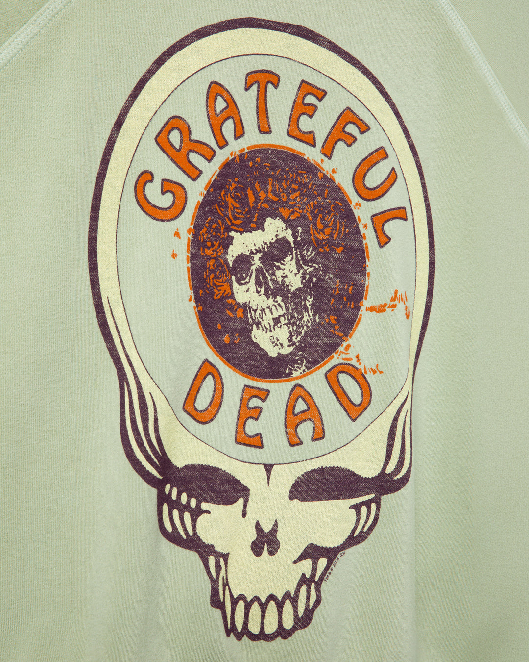 Women's Grateful Dead Skull Raglan Crew Fleece
