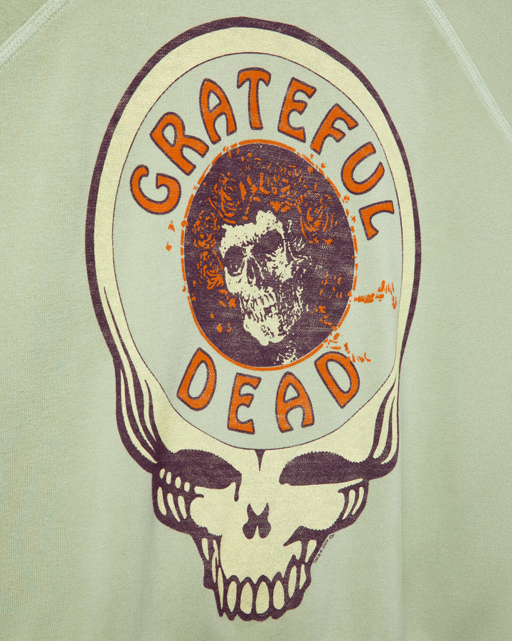 Women's Grateful Dead Skull Raglan Crew Fleece
