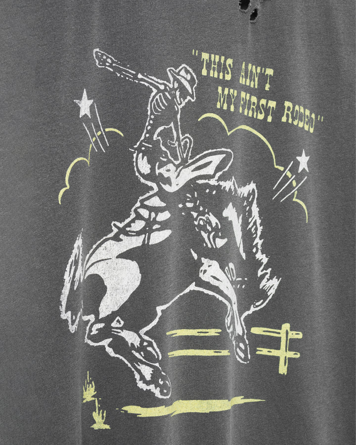 Women's Aint My First Rodeo Vintage Destroy Tee