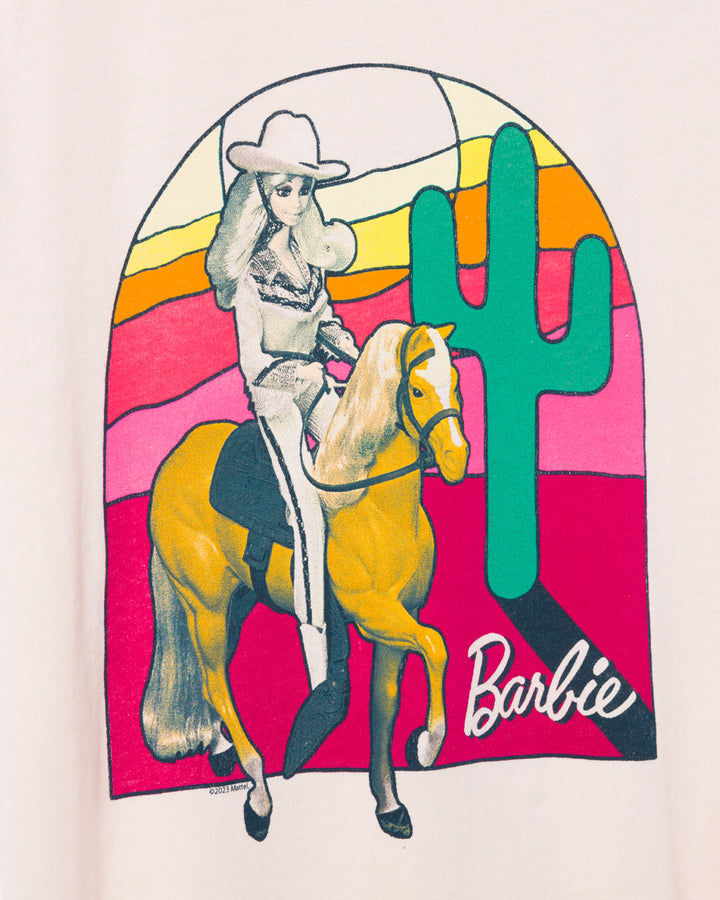 Women's Sunset Barbie Western Vintage Tee