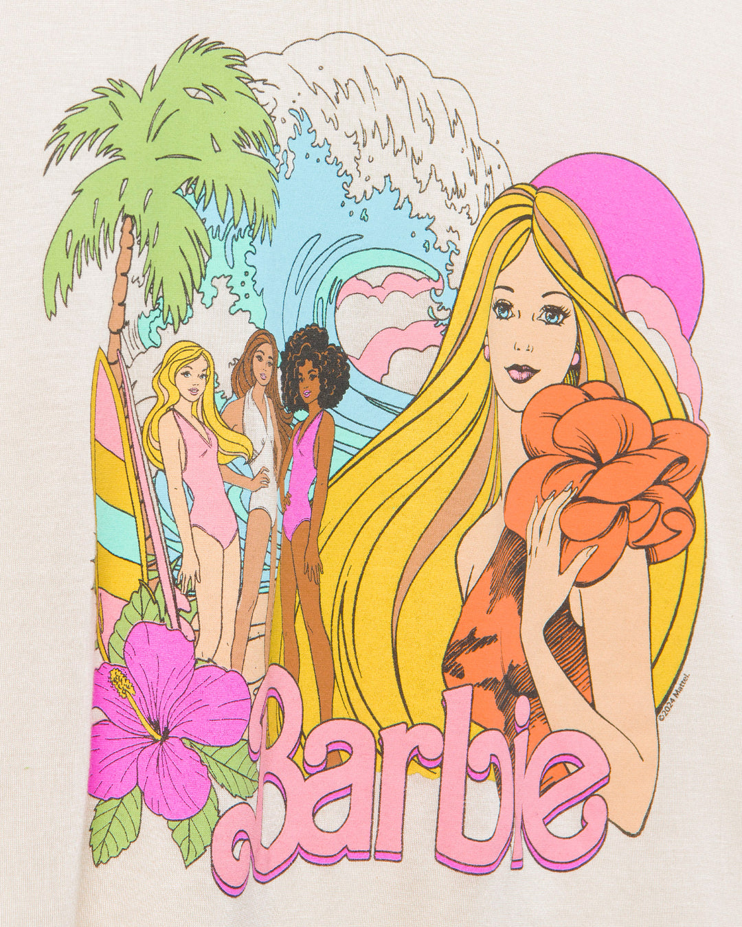 Women's Barbie Malibu Vintage Tissue Tank