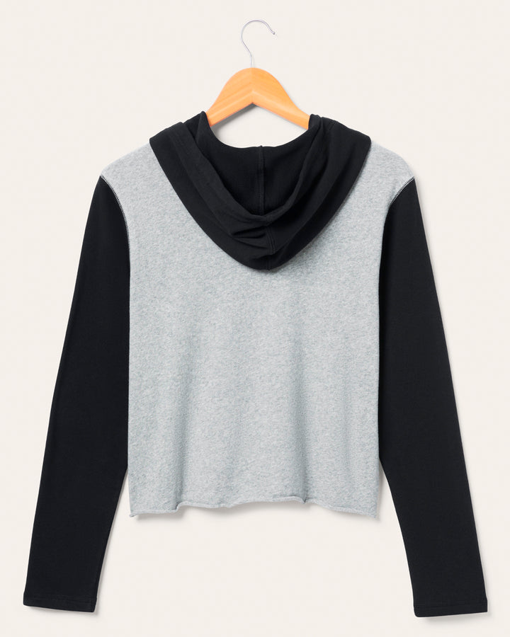 Women's Kansas City Chiefs Block Crop Hoodie